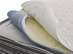 Matelas double Dme, orthopédique en mousse à mémoire de forme et microressorts ensachés,, 160x190h37 cm