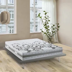Matelas double Dmelos, matelas en mousse à mémoire de forme et Waterfoam, anti-acariens et hypoallergénique, 160x190h 22 cm