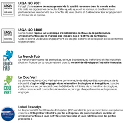 Matelas eco conçu polylatex recyclé très ferme 80 kg 160x200