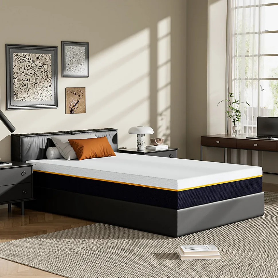 Matelas en mousse à mémoire de forme 90 x 190 cm , épaisseur 17 cm