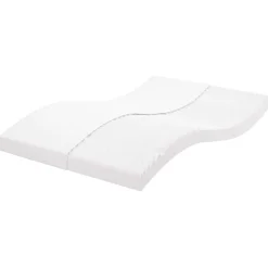 Matelas en mousse blanc 120x210 cm 7 zones dureté 20 ILD vidaXL