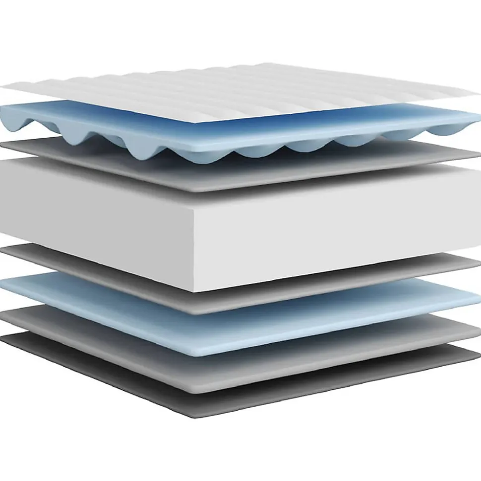 Matelas en mousse moyennement doux 200x200 cm vidaXL