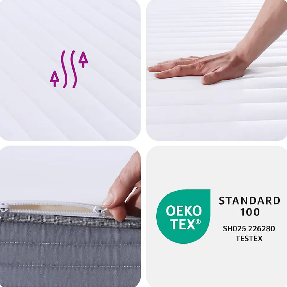 Matelas en mousse moyennement doux 200x200 cm vidaXL