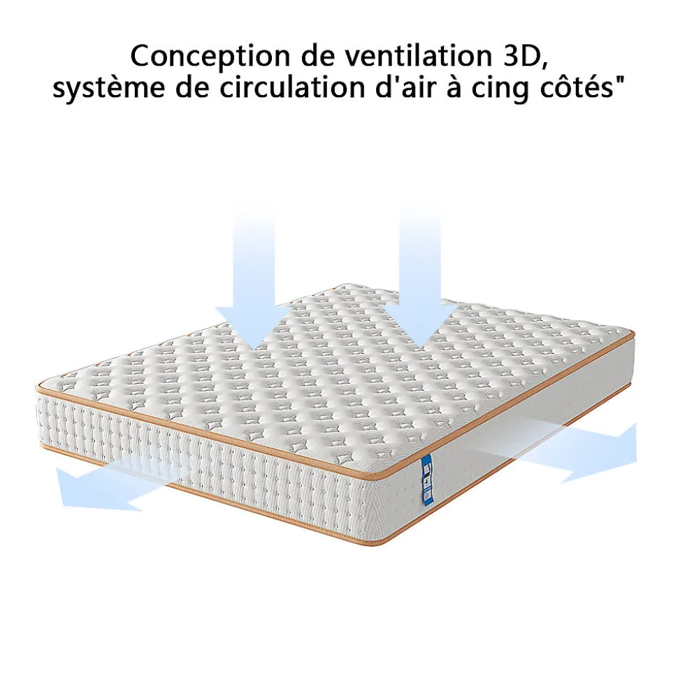 Matelas en Mousse 140x190cm ,Épaisseur 18cm, Mousse Matelas