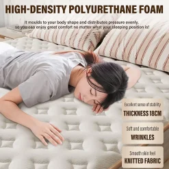 Matelas en Mousse 140x190cm,Épaisseur 18cm