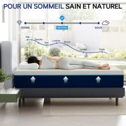 Matelas en Mousse 160x200cm,Épaisseur 16cm