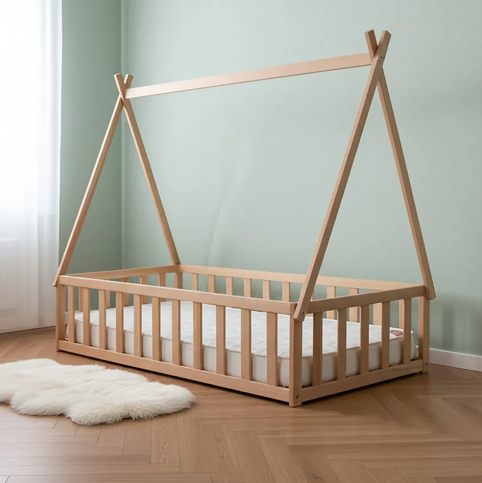 Matelas Enfant / Bébé 80x160 cm - Idéal pour Lit Cabane / Lit Gigogne - Réversible - Oeko Tex