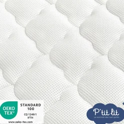 Matelas Enfant/Bébé Parfait - 2 Faces : Respirant l'Été / Douillet l'Hiver - Déhoussable - Anti Acarien