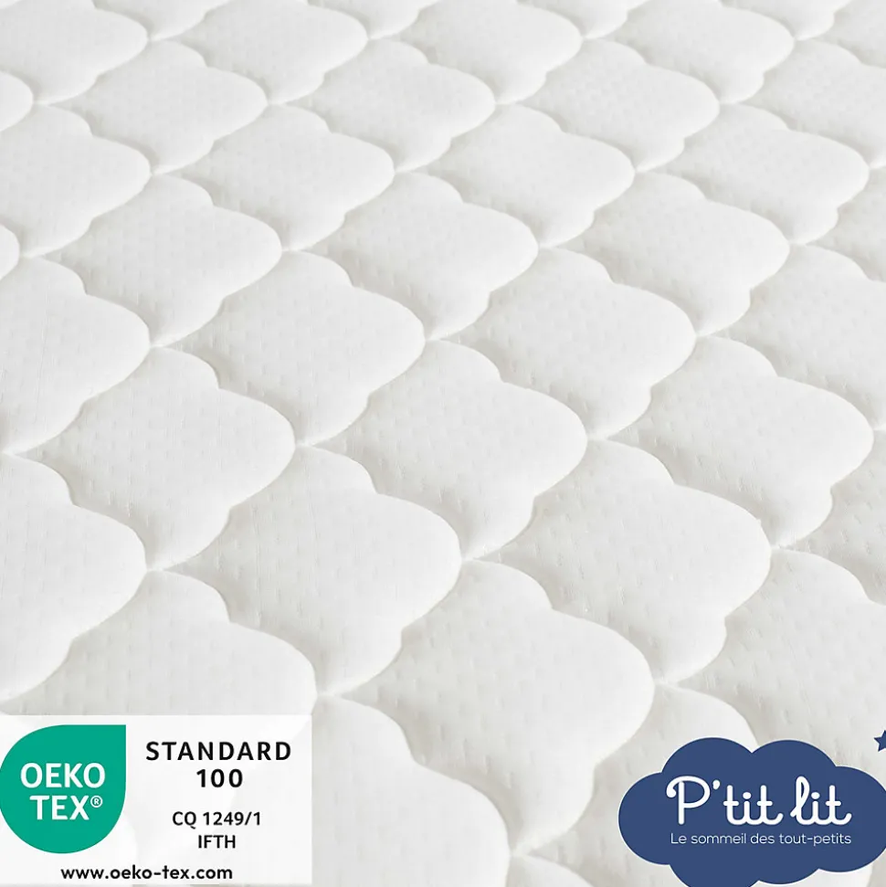 Matelas Enfant/Bébé Parfait - 2 Faces : Respirant l'Été / Douillet l'Hiver - Déhoussable - Anti Acarien