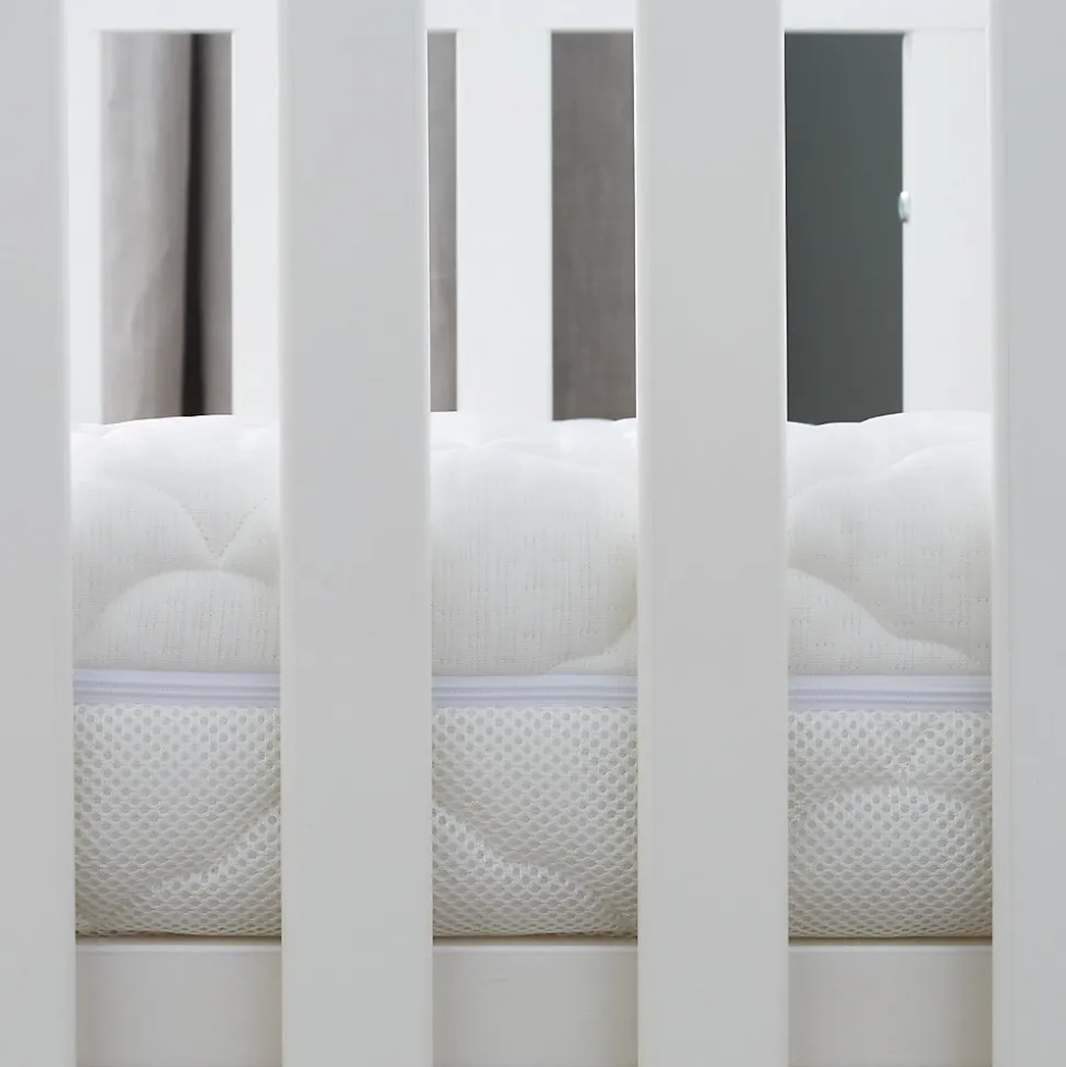 Matelas Enfant/Bébé Parfait - 2 Faces : Respirant l'Été / Douillet l'Hiver - Déhoussable - Anti Acarien