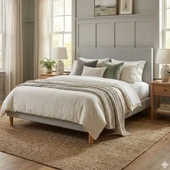 Matelas Essenzia LEVITATION Très Ferme 1000 + Sommier Tradition Graphic 13 cm + Pieds 90x190 Gris clair Ressorts