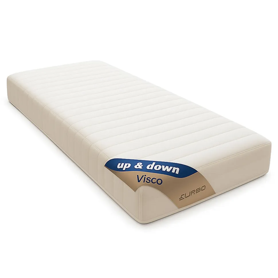 matelas face de contact Mémoire de Forme 58 Kg/m3 80x190 x 19,5 cm - Ferme - Spécial Sommier Electrique - 5 Zones de Confort - Noy