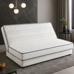 Matelas ferme clic clac 130x190 15 cm - dim assise 60 cm - 5 zones de confort - usage quotidien - confort optimal - facile entret