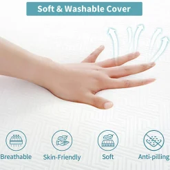 Matelas futon pliable en mousse à mémoire de forme 60 x 190 x 10 CM