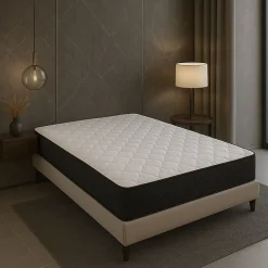 Matelas Latex 65 Kg/m3 + embourrage 100 % polesther - âme 100 % polyuréthane poli lattex 33 Kg/m3 140x200 x 19,5 cm Tres Ferme 5 Z