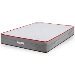 Matelas Luxury - ressorts ensachés et viscoélastique pour un soutien adaptatif, 27 cm.