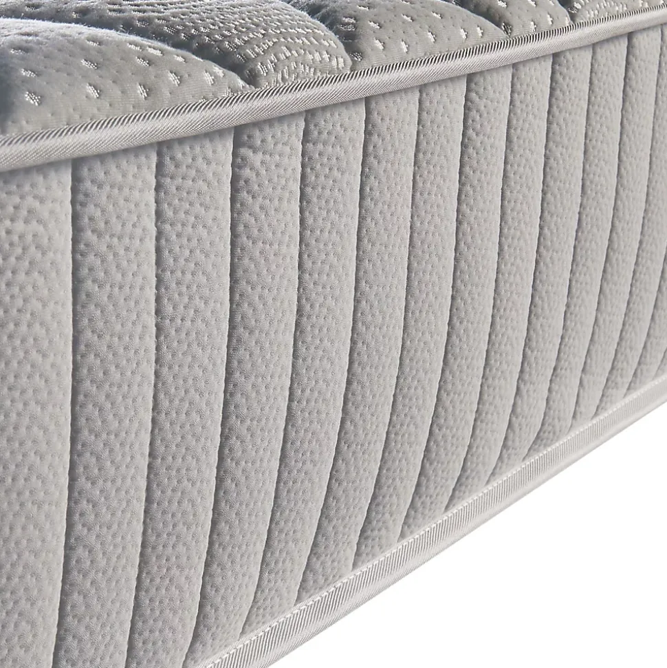 Matelas Marie a Ressorts Ensaches + 3,5 cm matelas face de contact latex en 70 Kg/m3-90x190 Hauteur +/- 25,5 cm - Accueil Moelleux