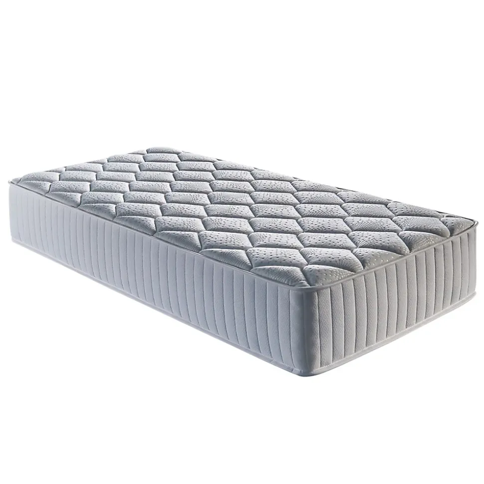 Matelas Marie a Ressorts Ensaches + 3,5 cm matelas face de contact latex en 70 Kg/m3-90x190 Hauteur +/- 25,5 cm - Accueil Moelleux