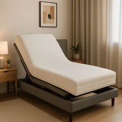 Matelas Mémoire de Forme 60 Kg/m3 80x200 x 21 cm Trés Ferme - 5 Zones de Confort - Noyau Aertech+ 35 Kg/m3 HR Derniére Génération