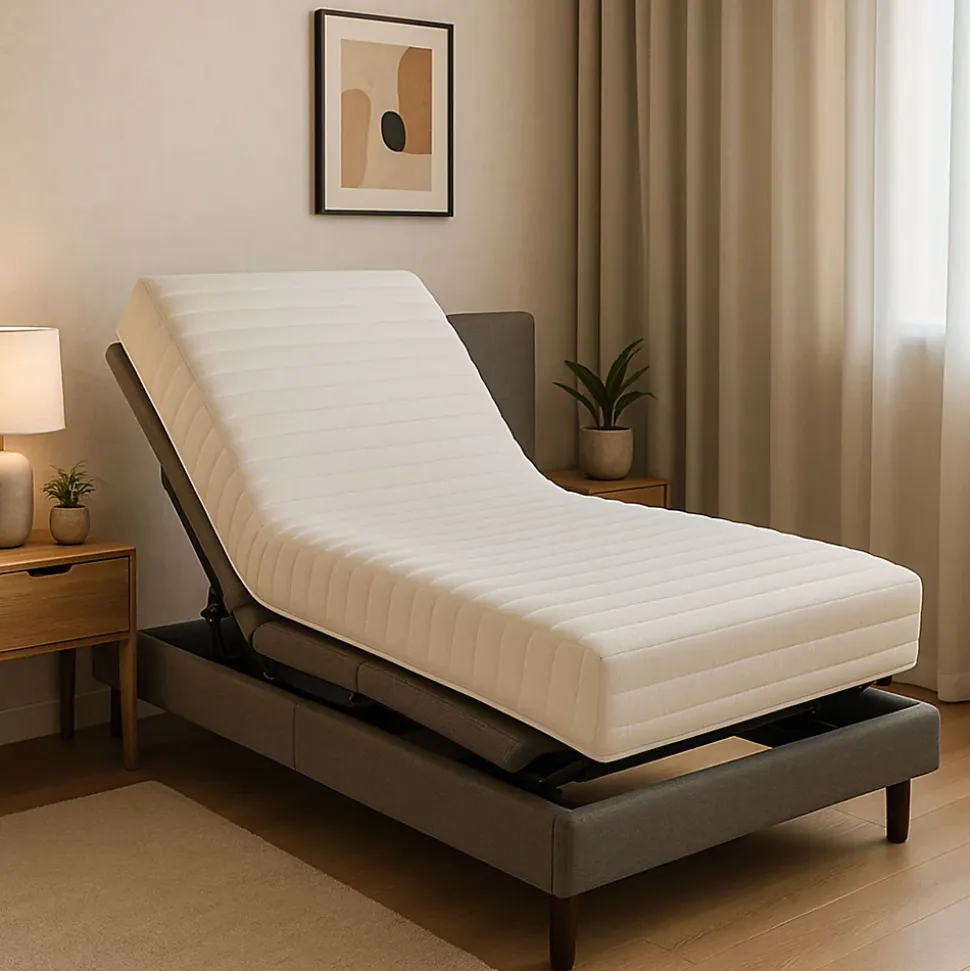 Matelas Mémoire de Forme 60 Kg/m3 80x200 x 21 cm Trés Ferme - 5 Zones de Confort - Noyau Aertech+ 35 Kg/m3 HR Derniére Génération