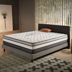 Matelas Mémoire de Forme Trilux - 160x200 - 30 cm - Confort Ferme - 7 zones - Blue Latex - Réversible - Hypoallergénique