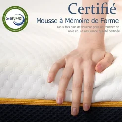 Matelas Mousse à Mémoire 160x200 cm + Sommier Tapissier, Épaisseur 17 cm