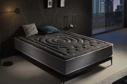 Matelas Mousse Premium Black Multizone, 27cm, 160x200cm - Moonia