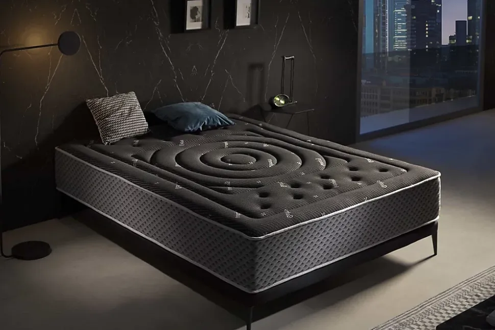 Matelas Mousse Premium Black Multizone, 27cm, 160x200cm - Moonia