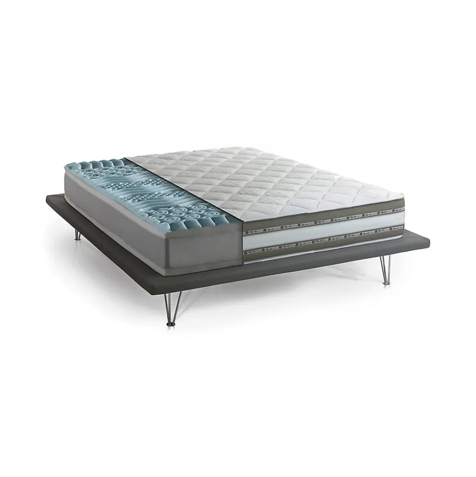 Matelas mousse 160x190 cm Talamo Italia accueil dynamique soutien medium epaisseur 27 cm Non specifie zones housse de matelas