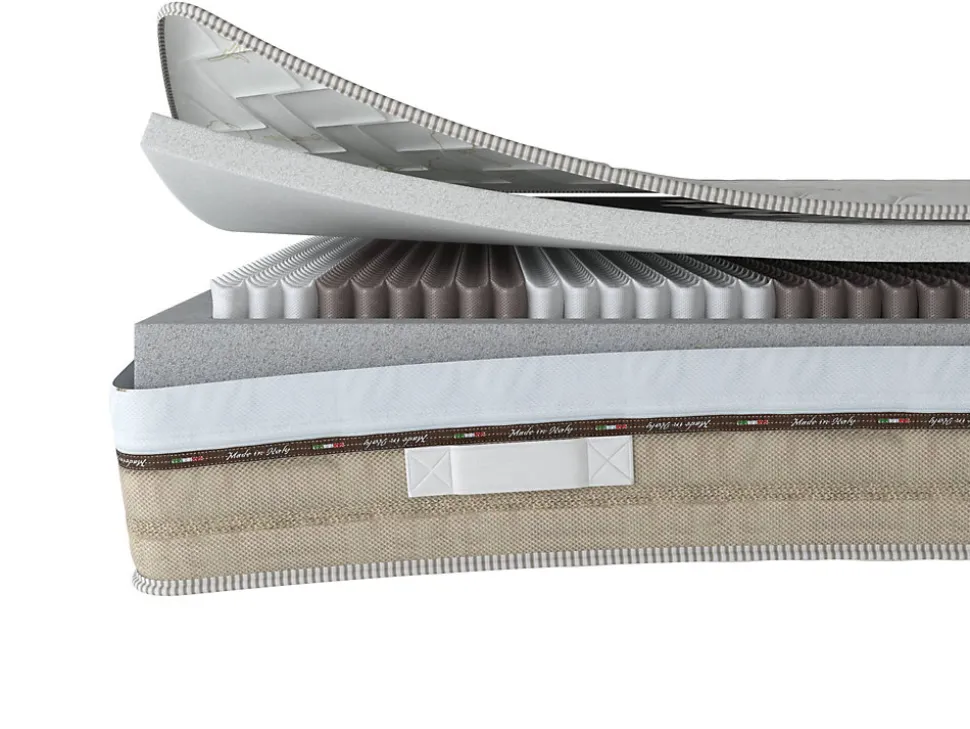 Matelas mousse 80x200 cm Talamo Italia accueil dynamique soutien moelleux epaisseur 25 cm housse de matelas