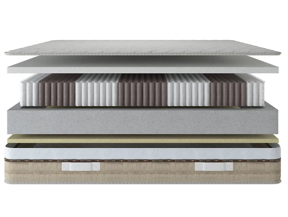 Matelas mousse 80x200 cm Talamo Italia accueil dynamique soutien moelleux epaisseur 25 cm housse de matelas