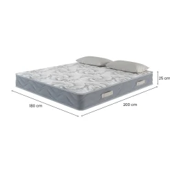 Matelas mousse 180x200 cm Talamo Italia accueil dynamique soutien moelleux epaisseur 25 cm oreiller(s)