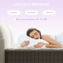 Matelas mousse 90x190 cm,Épaisseur 30 cm,Fermeté Moyenne,Respirant et Réversible