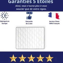 Matelas Mousse 160x200 Firenza, Ferme, Réversible, Côté Été/hiver, H25 Cm