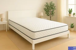 Matelas Mousse 140x200 Florida, Ferme, Réversible, Côté Été/hiver, H20 Cm