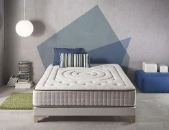 Matelas mousse 140x190 Imperial Cachemire, 25 cm, confort multizone, accueil moelleux, ferme, anti-acarien et hypoallergénique