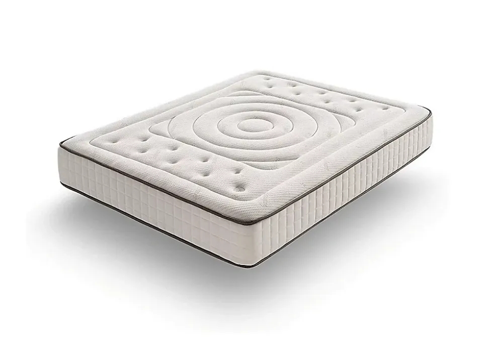 Matelas mousse 120x190 Imperial Cachemire, 25 cm, confort multizone, accueil moelleux, ferme, anti-acarien et hypoallergénique