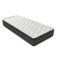Matelas Mousse 90x190 Onyx, Ferme, Réversible, Côté Été/hiver, H20 Cm