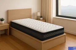 Matelas Mousse 90x190 Onyx, Ferme, Réversible, Côté Été/hiver, H20 Cm