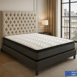 Matelas Mousse 140x190 Onyx, Ferme, Réversible, Côté Été/hiver, H20 Cm