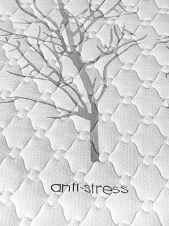 Matelas mousse 120x190 therapy carbone anti stress mousse h.r. épaisseur 19 cm tissu 3d système airfresh