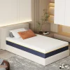Matelas pour adulte 90 x 200 cm, épaisseur 21 cm (mousse à mémoire de forme + fibres de charbon de bambou)