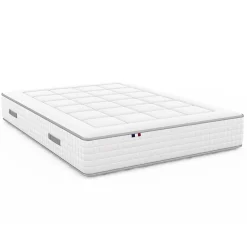 Matelas ressort 1600x2000 cm id literie soutien ferme accueil souple 7 zones epaisseur 30 cm protege-matelas