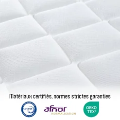Matelas Ressorts Bartoldi 140x200 cm Accueil Mousse supersoft