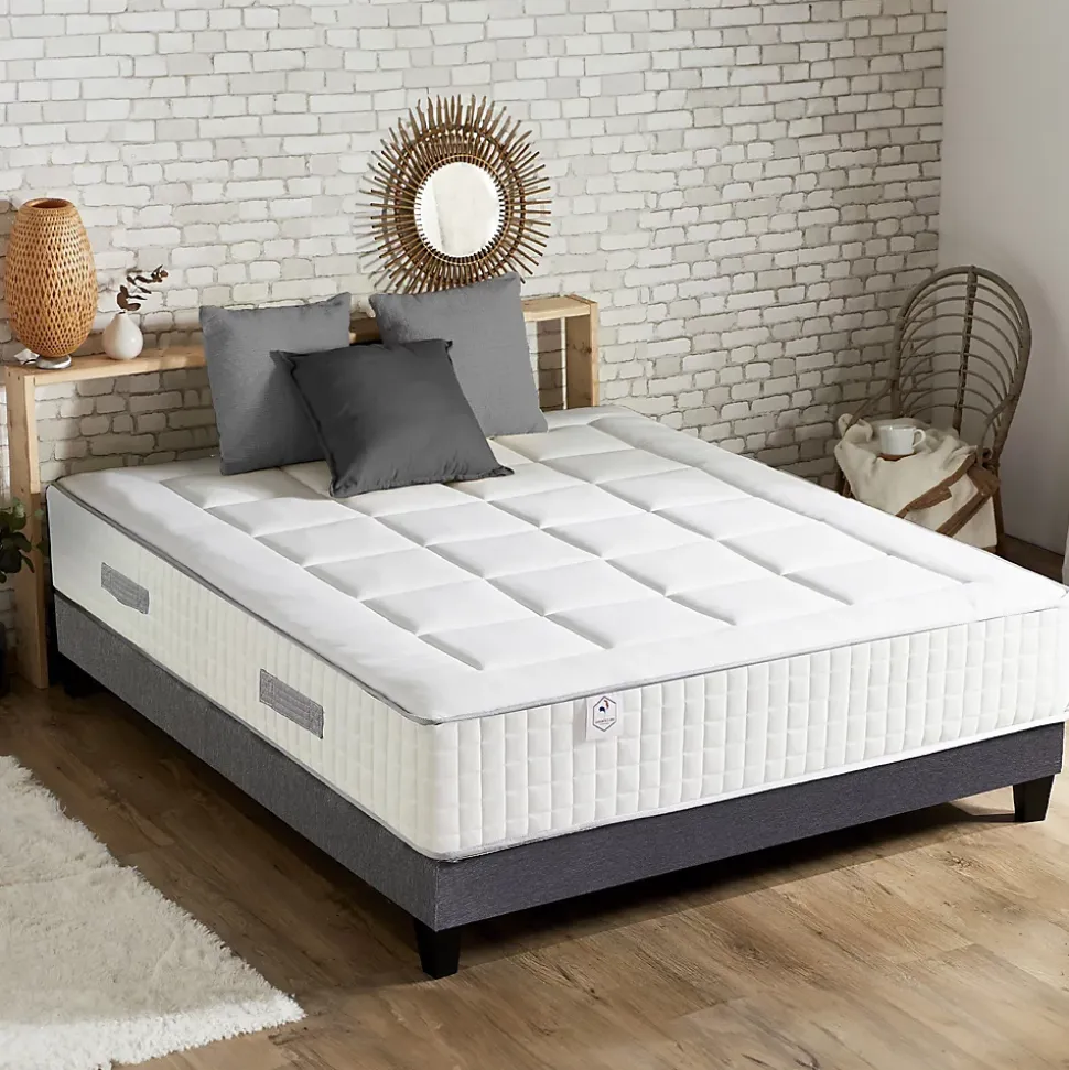 Matelas ressorts ensachés PALACIO - soutien ferme et confort équilibré - 180 x 200 cm