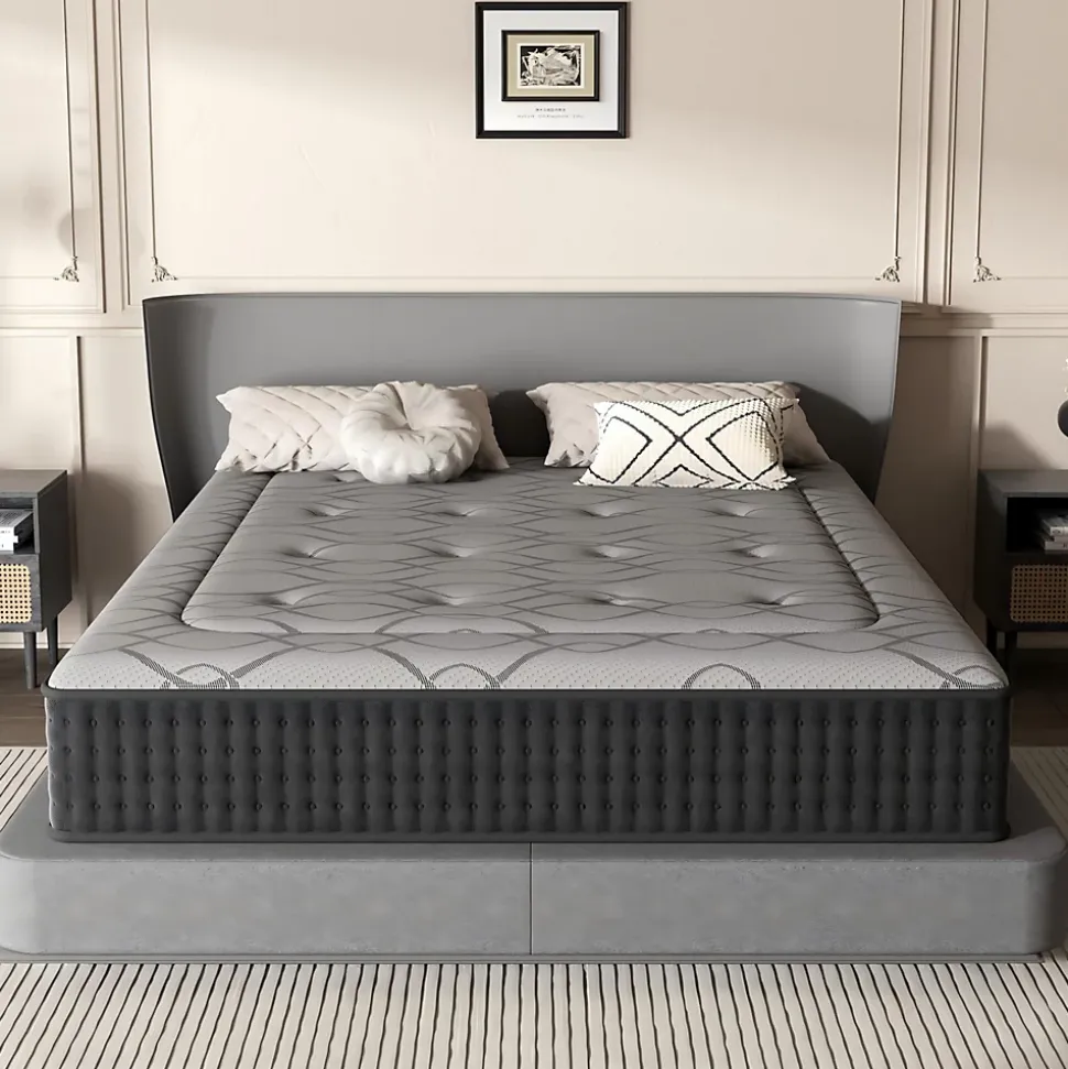 Matelas Ressorts 140x190 cm de Forme en Mousse et Ressorts, 30 cm Épaisseur