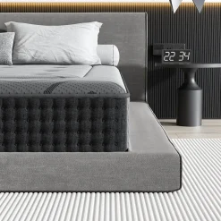 Matelas Ressorts 90x200 cm de Forme en Mousse et Ressorts, 30 cm Épaisseur