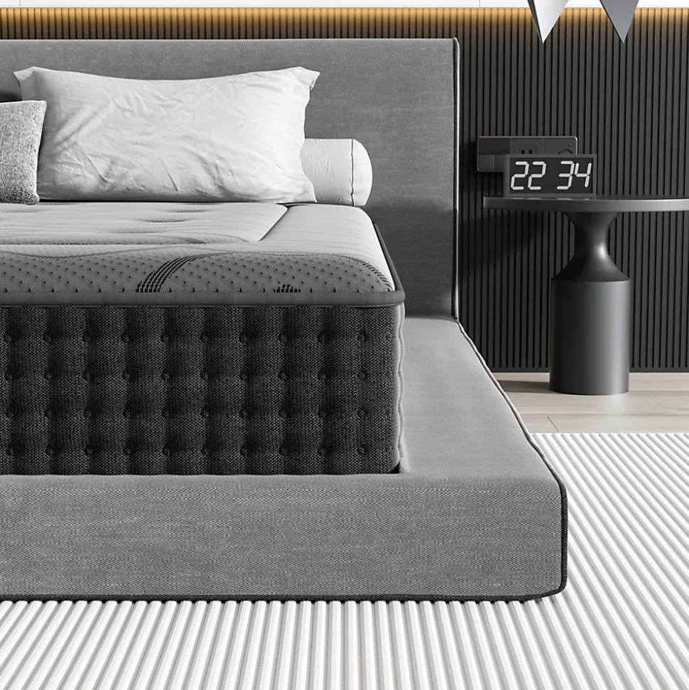 Matelas Ressorts 90x200 cm de Forme en Mousse et Ressorts, 30 cm Épaisseur