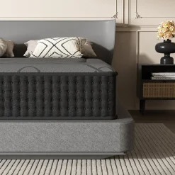 Matelas Ressorts 160x200 cm de Forme en Mousse et Ressorts, 25 cm Épaisseur