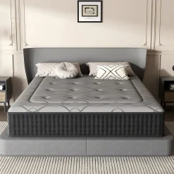 Matelas Ressorts 140x200 cm de Forme en Mousse et Ressorts, 28 cm Épaisseur